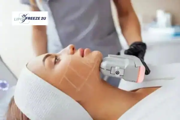 image of HIFU Newport treatment in progress.